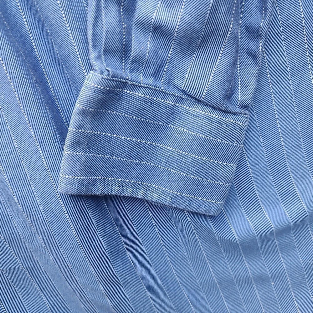 Tommy Bahama Men's Blues Striped Button Up Shirt Long Sleeve 15.5  34-35‎ - Picture 14 of 14